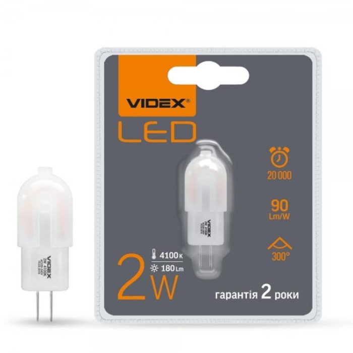 купить купить LED лампа G4e 2W G4 4100K VIDEX  