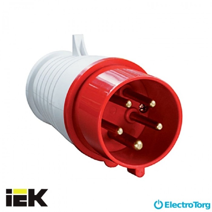 купить купить Вилка 035 3Р+PЕ+N 63А 380В IP54 ИЭК(IEK)  