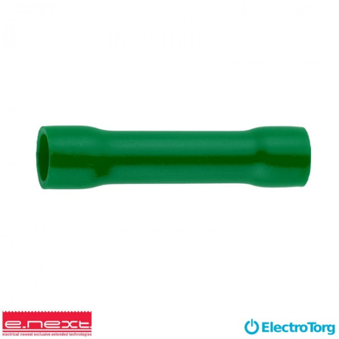купить купить Гильза соединительная изолированная  e.splice.stand.bv.2.green 1,5-2,5 кв.мм, зеленая E-next  