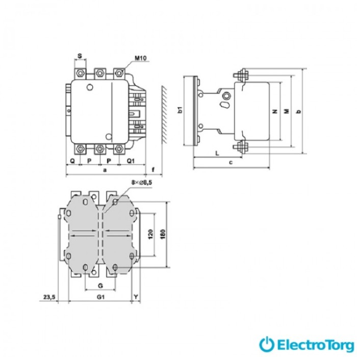 купить купить Контактор КТИ-6500 500А 380В/АС3 ИЭК(IEK)  