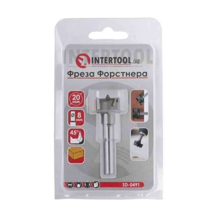 купить купить Сверло Форстнера 20 мм INTERTOOL SD-0491  