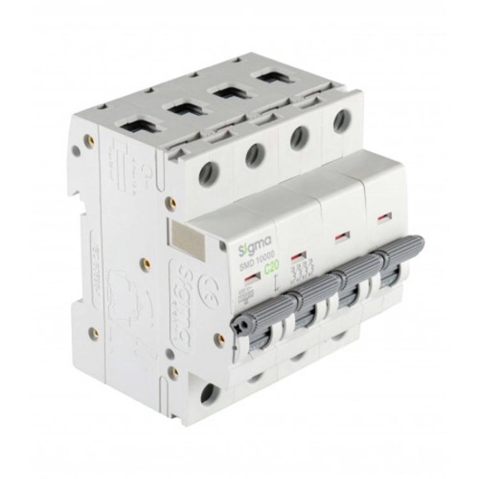 купить купить Автоматичний вимикач SIGMA 10кА, 4Р, 16А&quot;С&quot;(1SMD416C)  