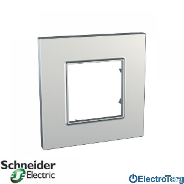 Рамка одинарная Unica Quadro Metallized Schneider