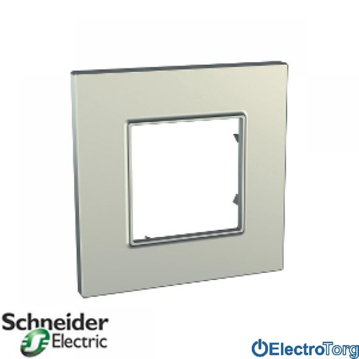 Рамка одинарная Unica Quadro Metallized Schneider