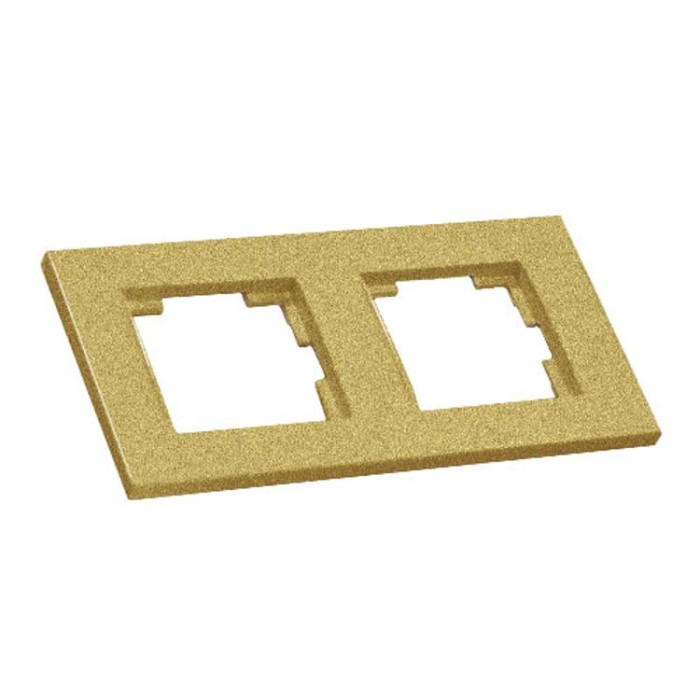 Рамка горизонтальна двомісна RITA, Mutlusan, &amp;quot;золото&amp;quot;, (2220 800 1280)