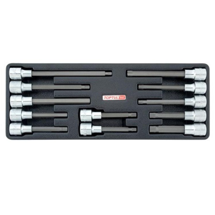 Набор бит впресованных в головку 1/2&amp;quot; 12ед. (в ложементе) TOPTUL GAAT1202