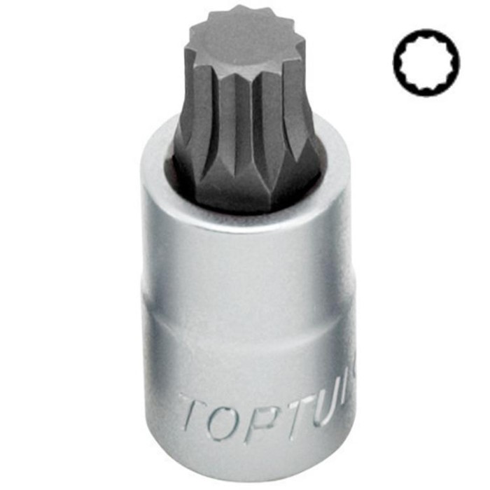 купить купить Головка торцевая SPLINE TOPTUL M8 L55мм 1/2&quot; BCHA1608  