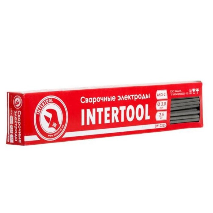 купить купить Электроды сварочные, Ø 3 мм, уп. 2,5 кг. INTERTOOL EW-0325  