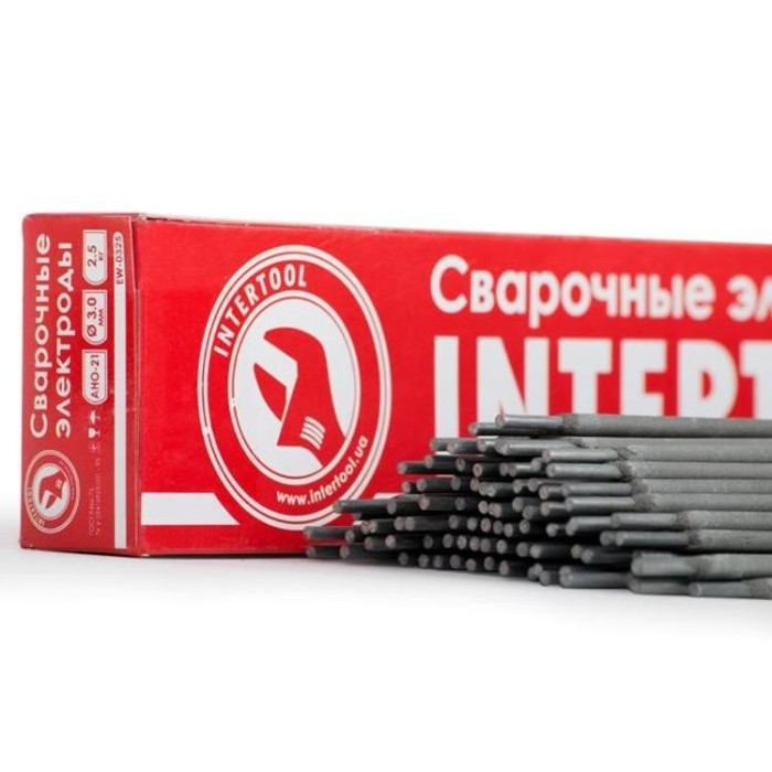 купить купить Электроды сварочные, Ø 3 мм, уп. 2,5 кг. INTERTOOL EW-0325  