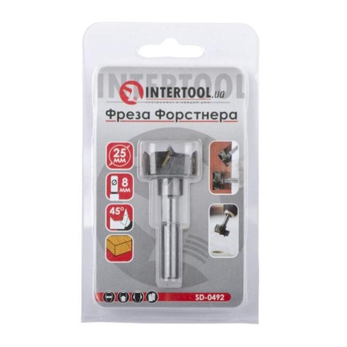 купить купить Сверло Форстнера 25 мм. INTERTOOL SD-0492  