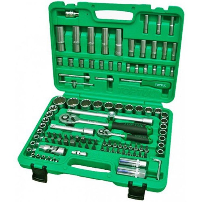 Профессиональный набор автоинструмента 1/4&amp;quot;, 1/2&amp;quot; 108ед. (12-гр.) TOPTUL GCAI108R1