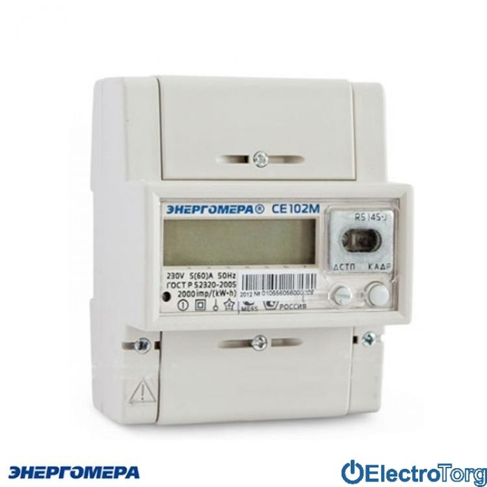купить купить Однофазный многотарифный электросчетчик CE 102 M R5 145 J (5-60А) Энергомера  