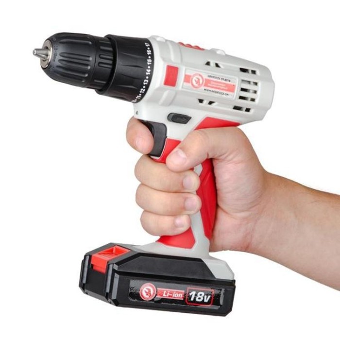 купить купить Дрель-шуруповерт аккумуляторная Li-Ion 18В INTERTOOL DT-0315  
