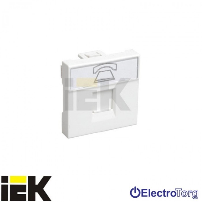 купить купить Розетка телефонная RJ-11 кат.3, 2 модуля. РКФ-20-00-П ИЭК  