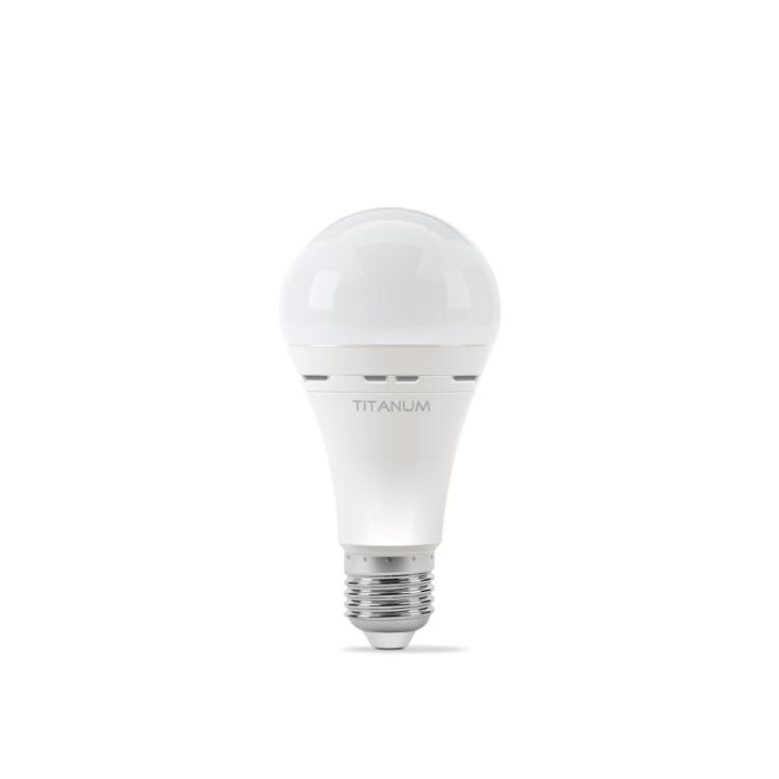 купить купить LED лампа акумуляторна TITANUM A68 10W E27 4000K 220V  