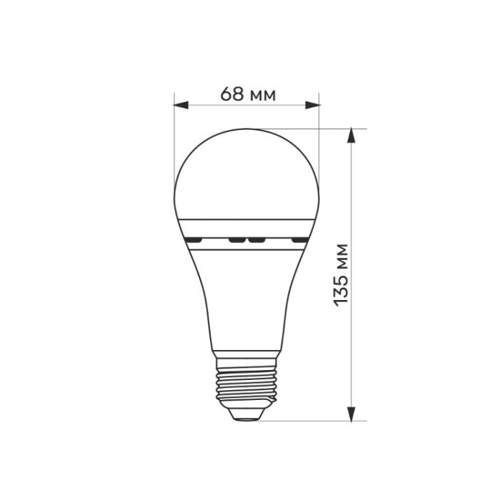 купить купить LED лампа акумуляторна TITANUM A68 10W E27 4000K 220V  
