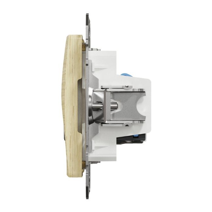 Розетка телекомунікаційна RJ45+RJ11 6UTP, береза, Sedna Design&amp;Elements Schneider Electric