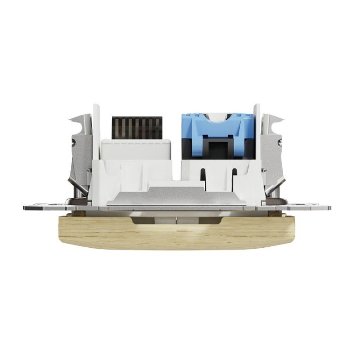 Розетка телекомунікаційна RJ45+RJ11 6UTP, береза, Sedna Design&amp;Elements Schneider Electric