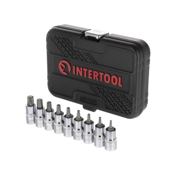 купить купить Набор бит TORX 1/2&quot;T20-T60, 55мм, S2, STORM INTERTOOL ET-8400  