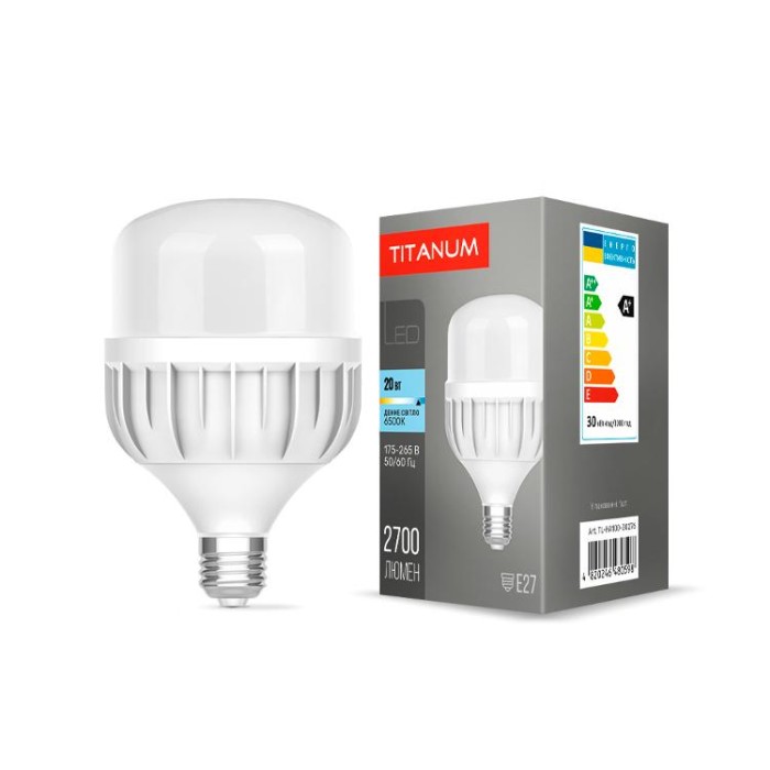 купить купить LED лампа TITANUM A100 30W E27 6500К  