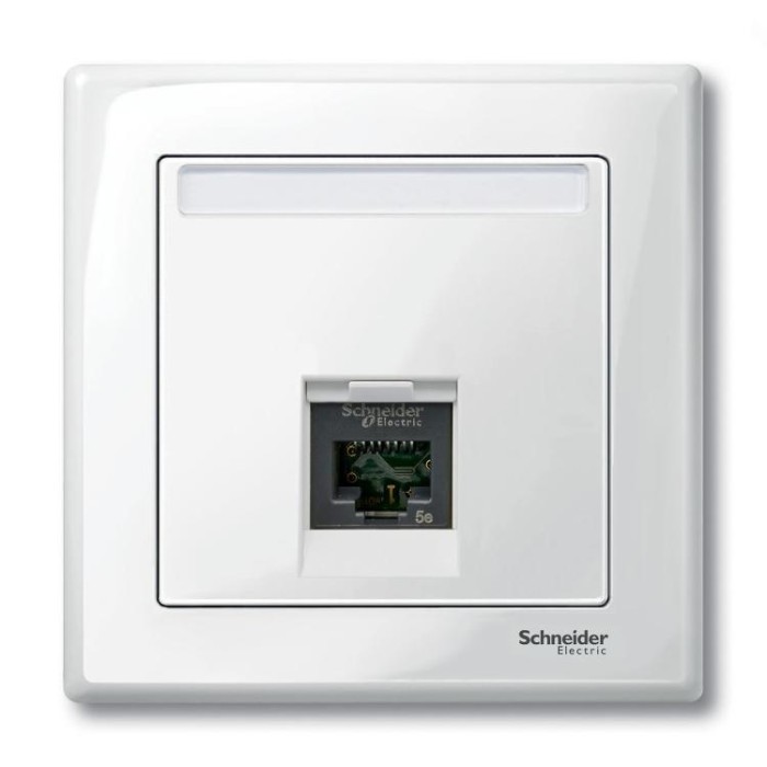 купить купить Центральная плата д/роз RJ11/RJ45 SM полярный белый Schneider Electric (Шнайдер Электрик)  