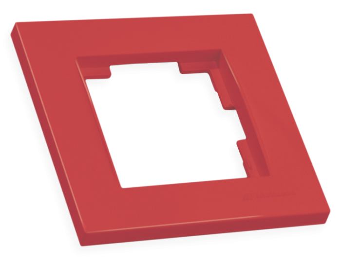 Рамка одномісна RITA, Mutlusan, червоний, (2220 800 1104)