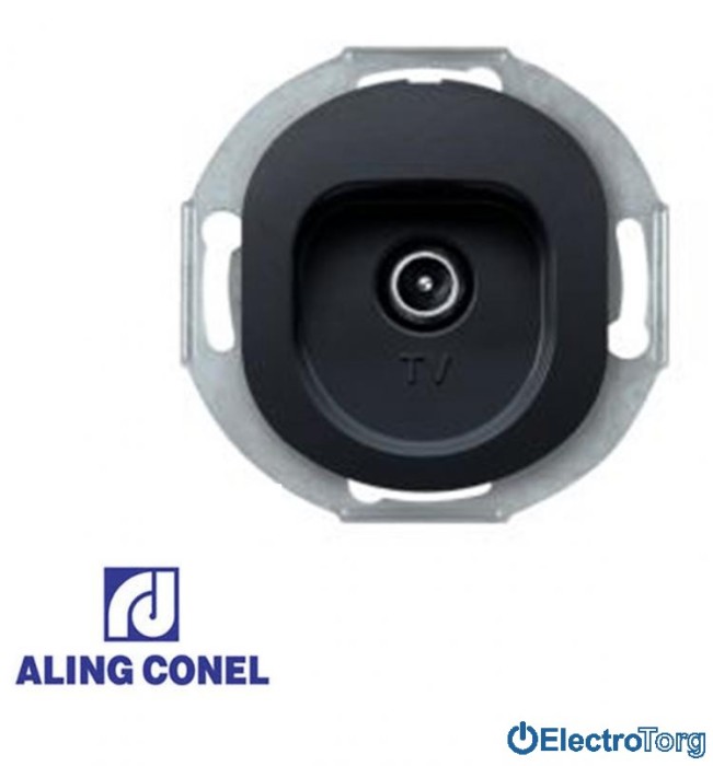купить купить Розетка TV (черная) Aling-Conel Eon  