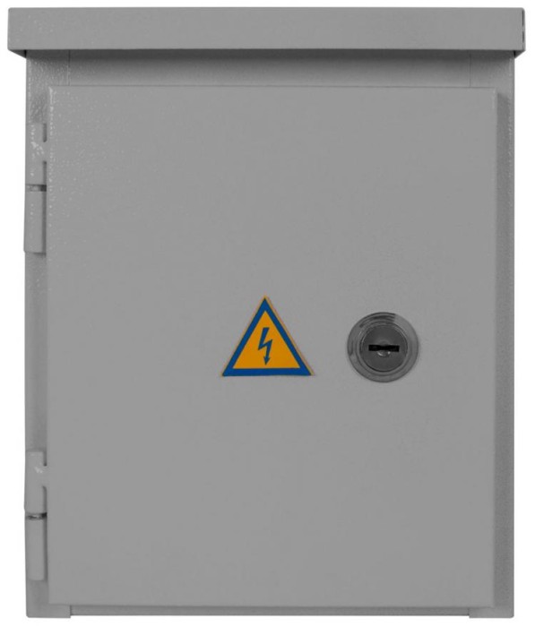 Корпус e.mbox.stand.n.06.z металлический, под 6мод., герметический IP54, навесной, с замком E.NEXT