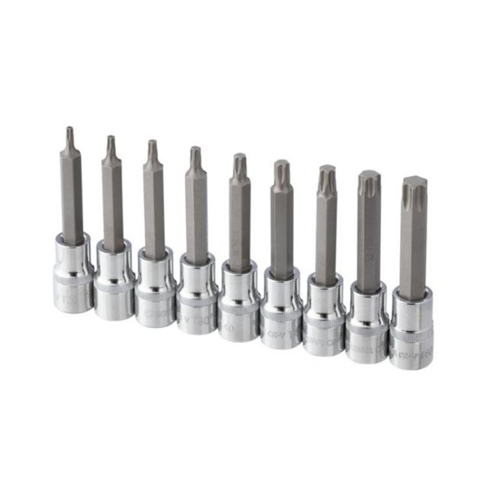 купить купить Набор бит TORX 1/2&quot;T20-T60, 100мм, S2, STORM INTERTOOL ET-8401  