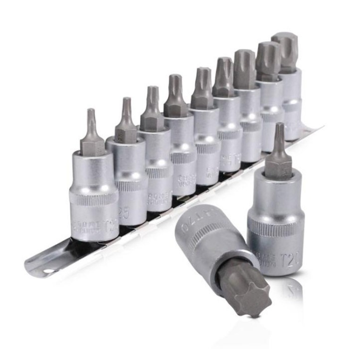 купить купить Набор TORX на планке 1/2&quot;, Т20-T70, 9 ед. INTERTOOL HT-1849  