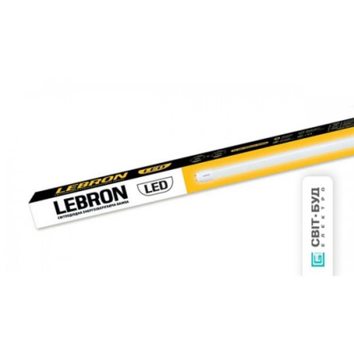 купить купить LED лампа L-Т8-HR, 18W, 1200mm, G13, 6200K, угол 270°, с держателем  Lebron  