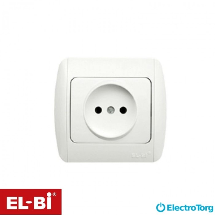 купить купить Zirve розетка без заземления новый механизм EL-BI  