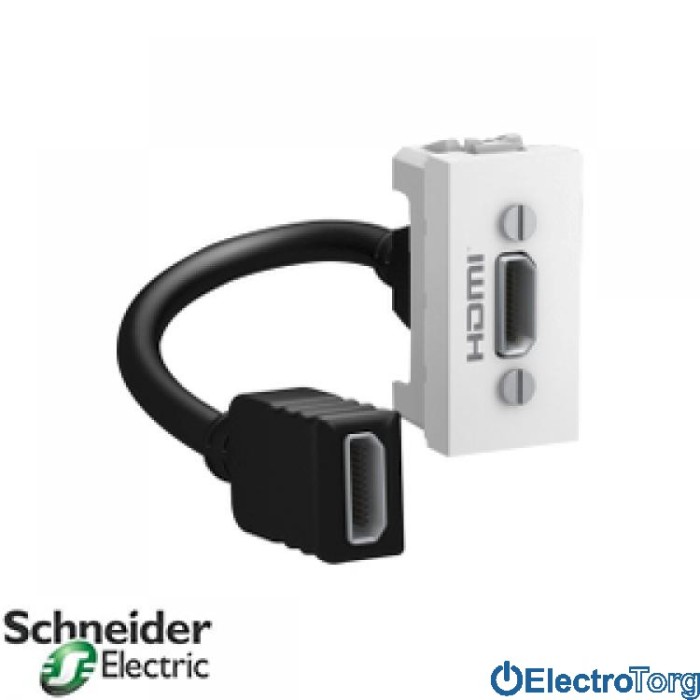 Коннектор HDMI Type A белый Unica Schneider