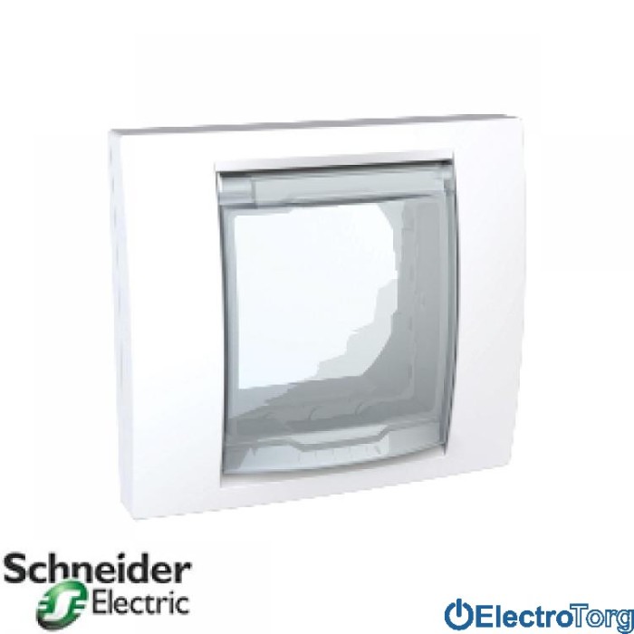 Рамка одинарная с крышкой IP44 Unica Plus Schneider