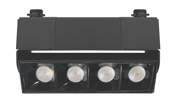 LED світильник VELMAX V-TRL-LA-Black-L, 10W, 800Lm, 4100K, 220V, чорний