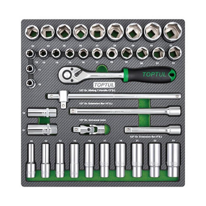 Набор инструмента в ложементе 1/2&amp;quot; 39ед. TOPTUL GEC3901