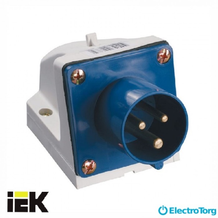 купить купить Вилка 523 стац.2Р+РЕ 32А 220В IP44 ИЭК(IEK)  