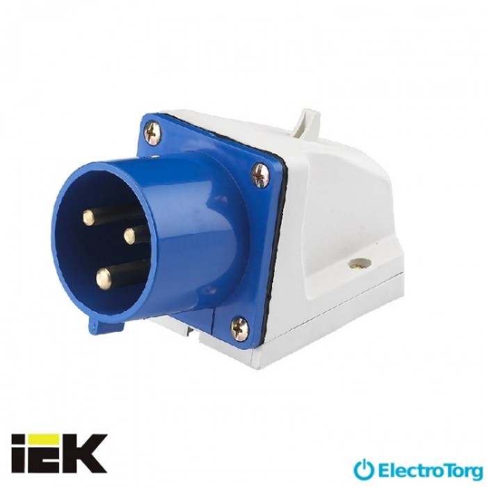 купить купить Вилка 523 стац.2Р+РЕ 32А 220В IP44 ИЭК(IEK)  