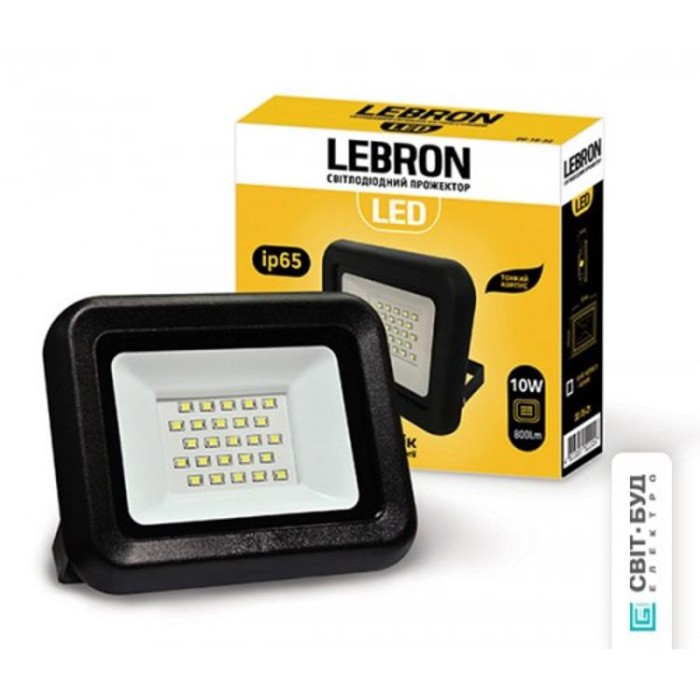купить купить LED прожектор LF, 10W, 6200K, 800Lm, угол 120° Lebron  