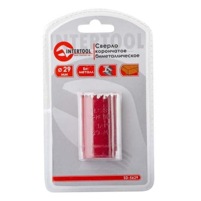 купить купить Коронка по металлу биметаллическая 29 мм INTERTOOL SD-5629  