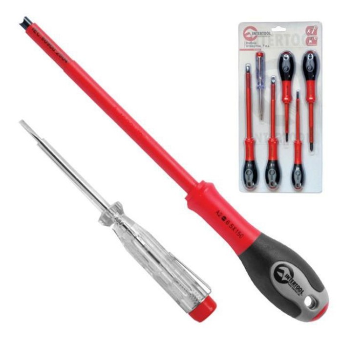 купить купить Набор отверток 6 ед. 1000 В INTERTOOL VT-2107  