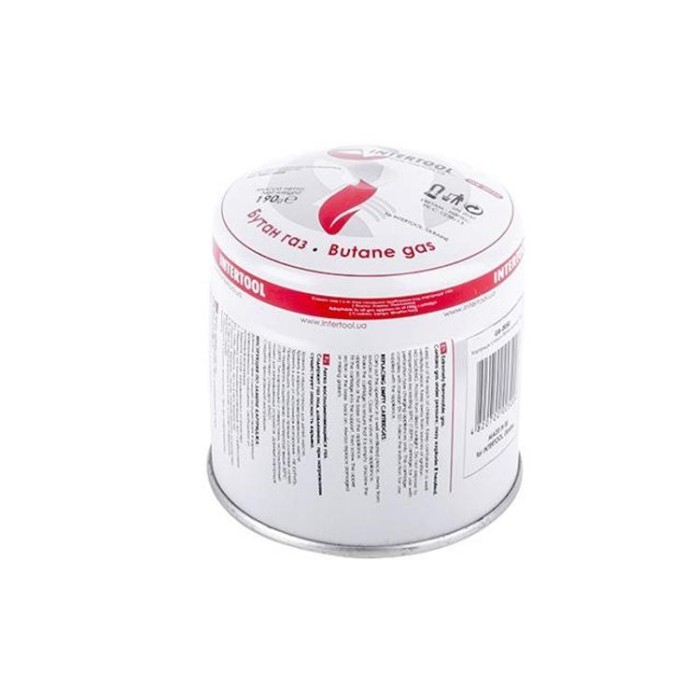 купить купить Картридж с газом бутан сменный 190 г. INTERTOOL GB-0050  