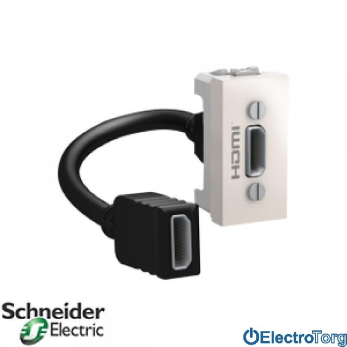Коннектор HDMI Type A слоновая кость Unica Schneider