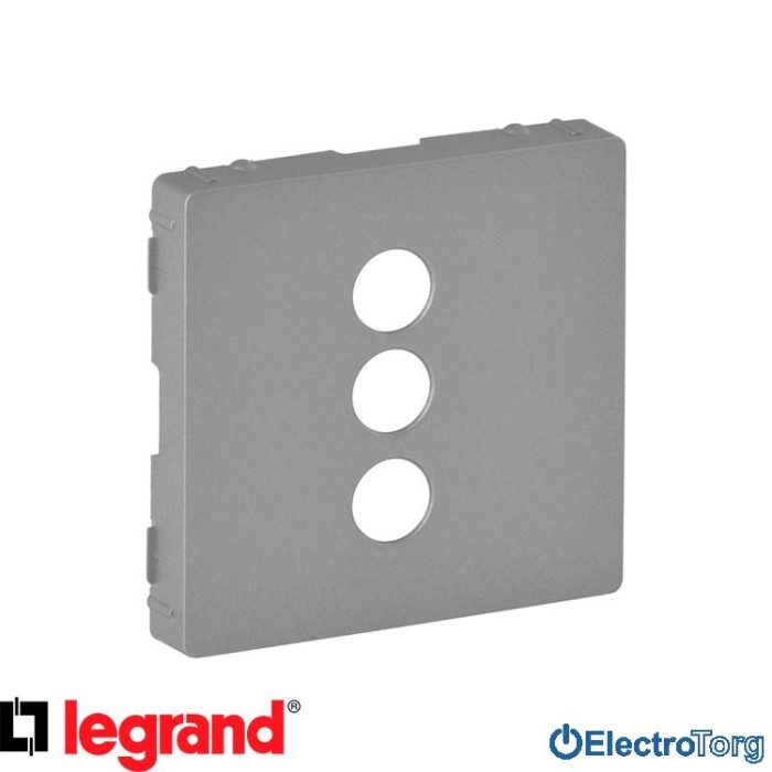 купить купить Лицевая панель RCA розетки алюминиевая Valena LIFE Legrand  