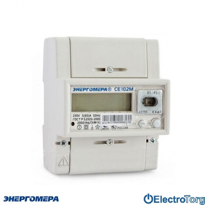 купить купить Однофазный многотарифный электросчетчик CE 102M R5 148-J (10-100А) Энергомера  