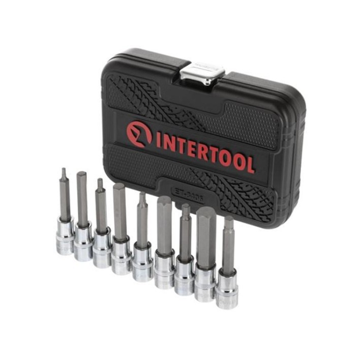 купить купить Набор бит HEX 1/2&quot;4-17, 100мм, S2, STORM INTERTOOL ET-8406  