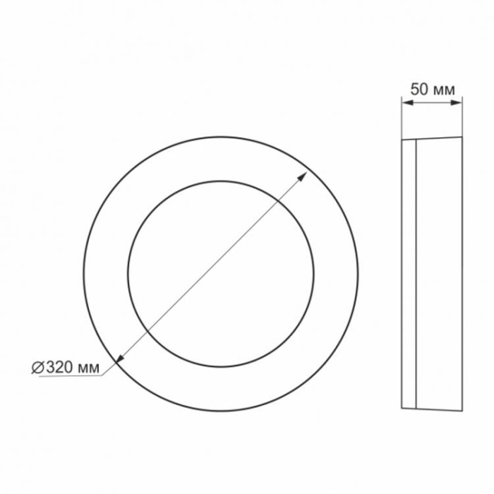 купить купить LED светильник ART IP65 круглый 30W 5000K VIDEX  