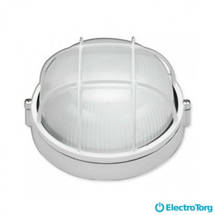 купить купить Влагозащищенный светильник LED-1251 (белый круг с решеткой 6 Вт) Эклектика (Украина)  