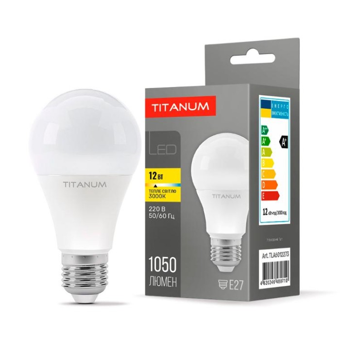купить купить LED лампа TITANUM A60 12W E27 3000K  
